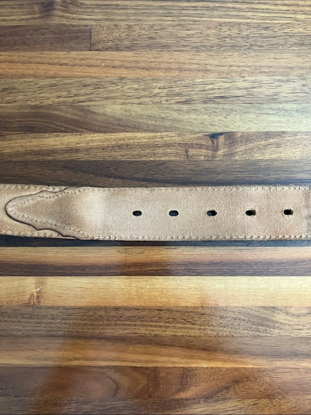 Duluth Trading Leather Belt Size 38 Brown Barbed Wire Western Genuine Leather